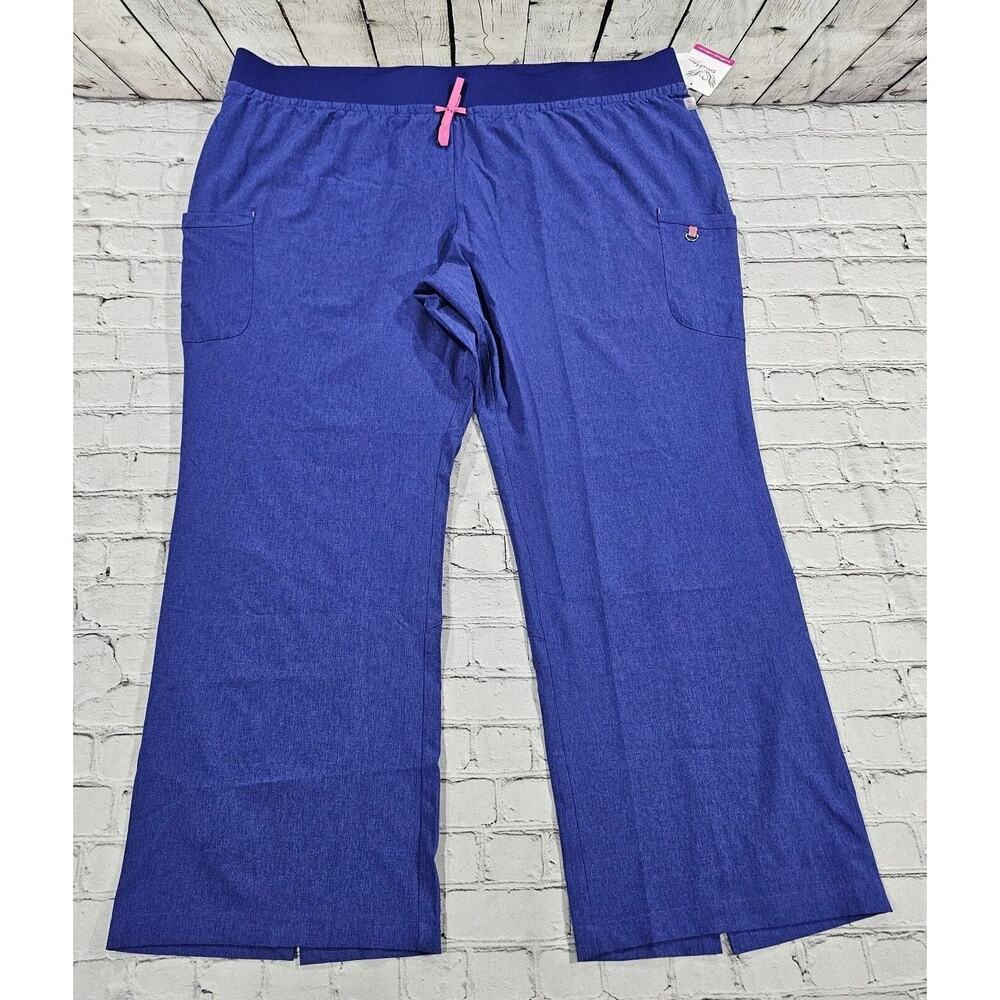 Smitten Elastic Stretch Waist Cargo Pants Purple M027283 WOMENS SZ 3XL